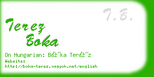 terez boka business card